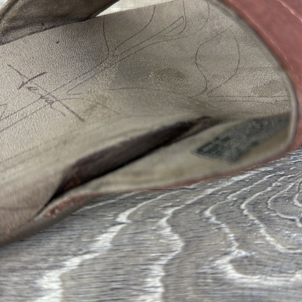 Teva Keelie  Brown Leather Womens Sz 7.5 Thong Slip On T-Strap Flip Flop Sandals - Picture 15 of 15